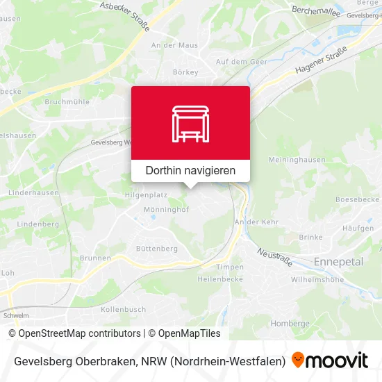 Gevelsberg Oberbraken Karte