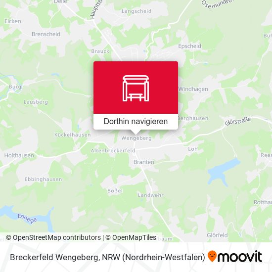 Breckerfeld Wengeberg Karte