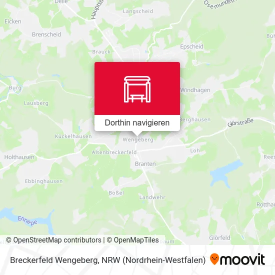 Breckerfeld Wengeberg Karte