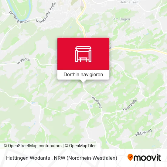 Hattingen Wodantal Karte