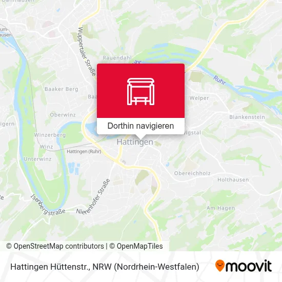 Hattingen Hüttenstr. Karte