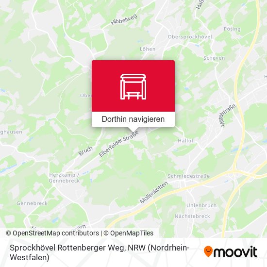 Sprockhövel Rottenberger Weg Karte