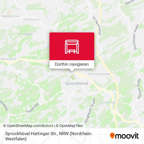 Sprockhövel Hattinger Str. Karte