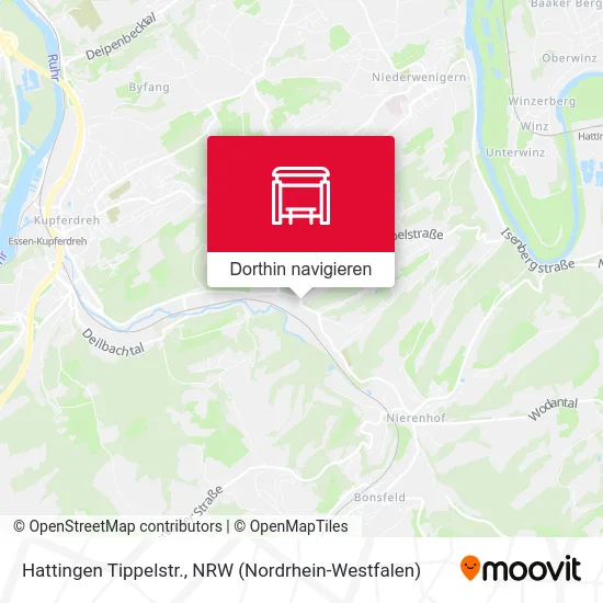 Hattingen Tippelstr. Karte