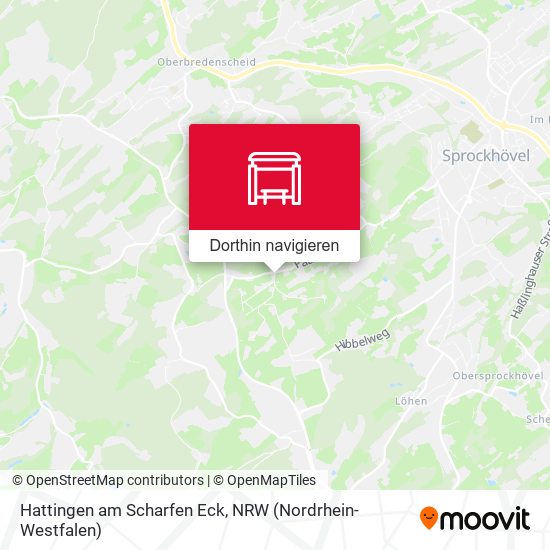 Hattingen am Scharfen Eck Karte