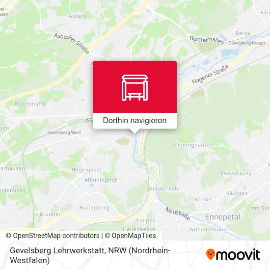 Gevelsberg Lehrwerkstatt Karte