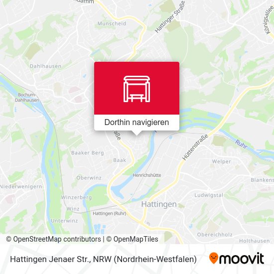 Hattingen Jenaer Str. Karte