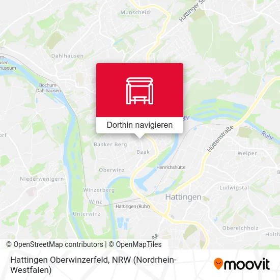 Hattingen Oberwinzerfeld Karte