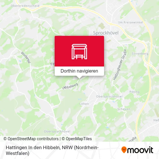 Hattingen In den Hibbeln Karte
