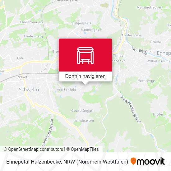 Ennepetal Halzenbecke Karte