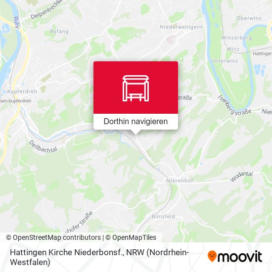 Hattingen Kirche Niederbonsf. Karte