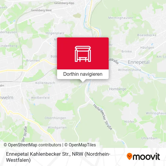 Ennepetal Kahlenbecker Str. Karte