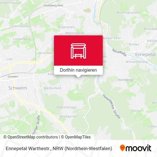 Ennepetal Warthestr. Karte