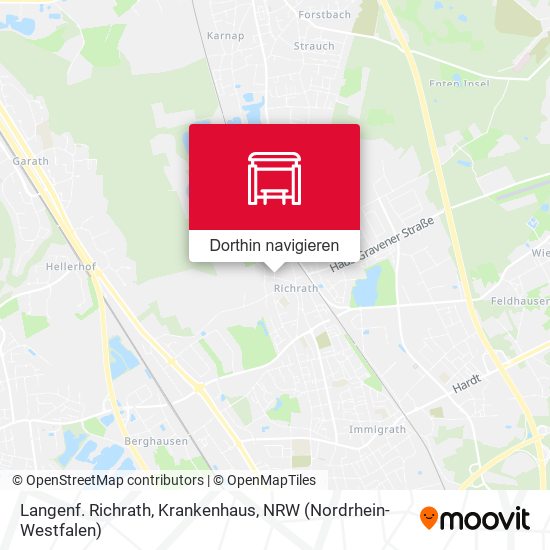 Langenf. Richrath, Krankenhaus Karte
