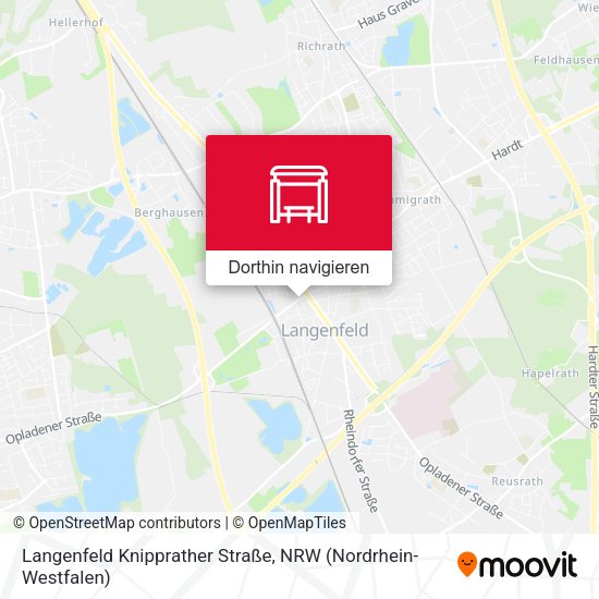 Langenfeld Knipprather Straße Karte
