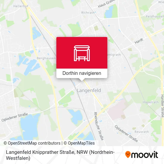 Langenfeld Knipprather Straße Karte