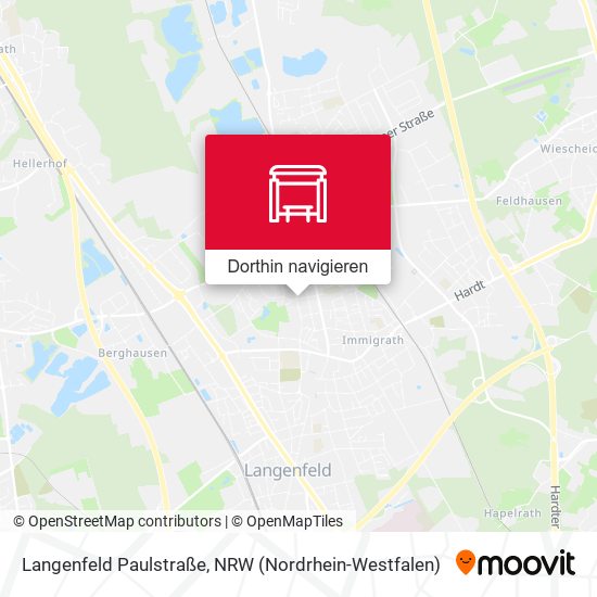 Langenfeld Paulstraße Karte