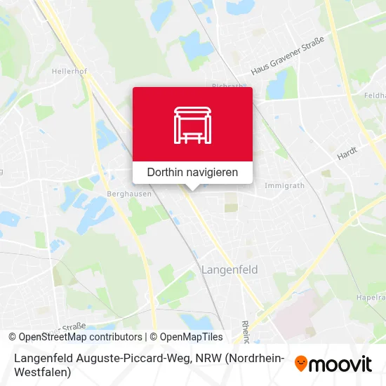Langenfeld Auguste-Piccard-Weg Karte