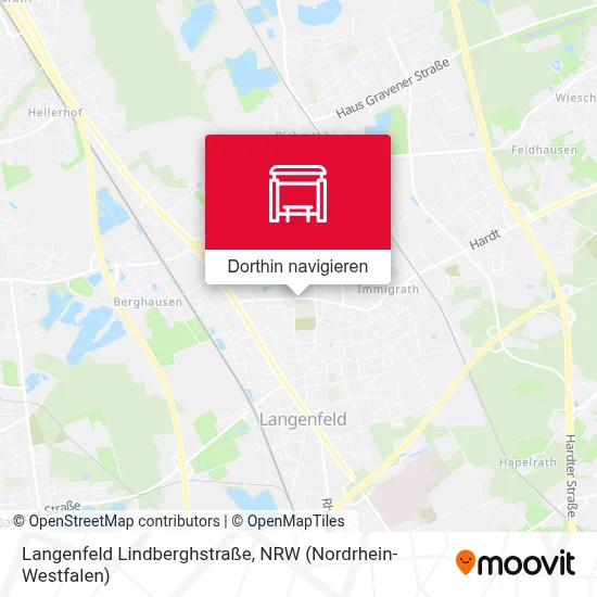 Langenfeld Lindberghstraße Karte