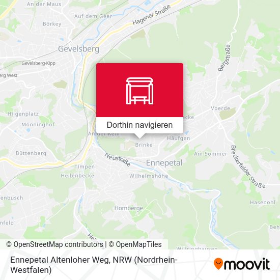 Ennepetal Altenloher Weg Karte
