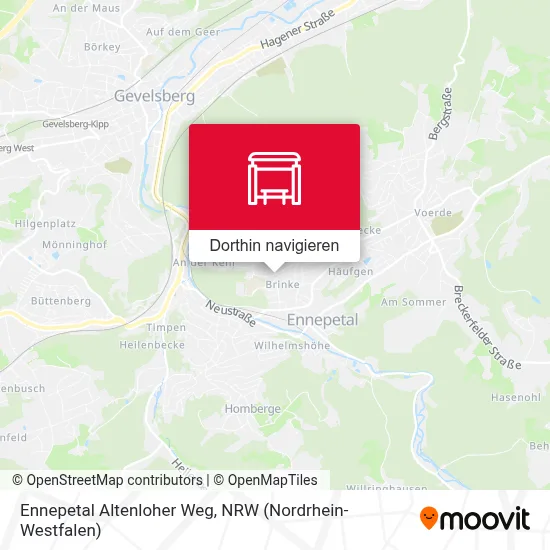 Ennepetal Altenloher Weg Karte