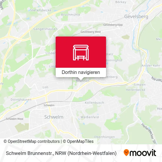 Schwelm Brunnenstr. Karte