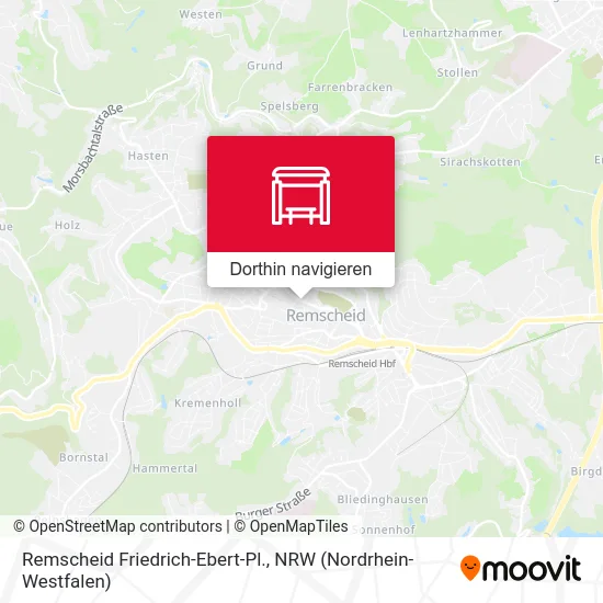 Remscheid Friedrich-Ebert-Pl. Karte