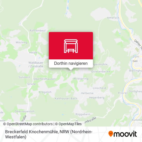 Breckerfeld Knochenmühle Karte