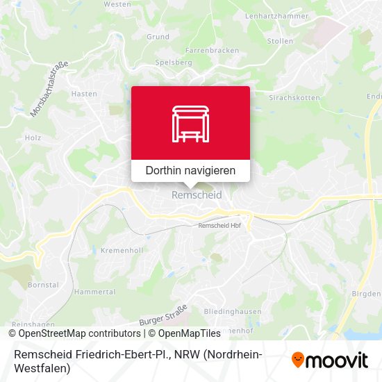 Remscheid Friedrich-Ebert-Pl. Karte