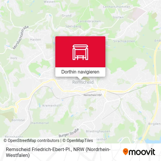 Remscheid Friedrich-Ebert-Pl. Karte