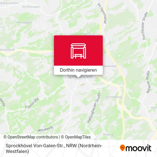 Sprockhövel Von-Galen-Str. Karte