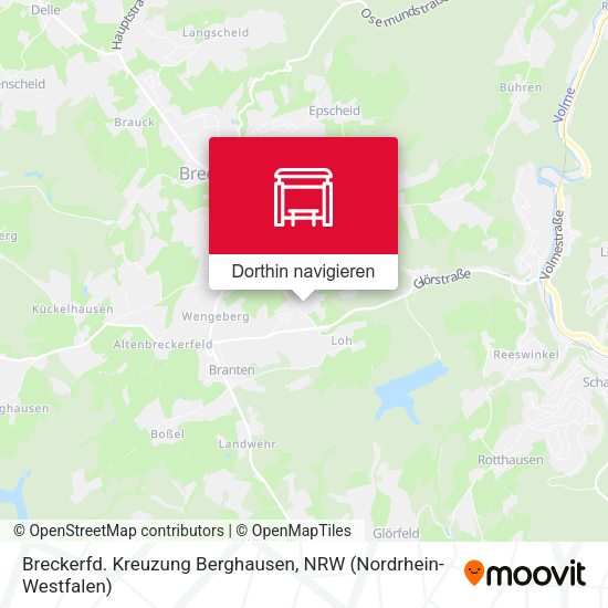 Breckerfd. Kreuzung Berghausen Karte