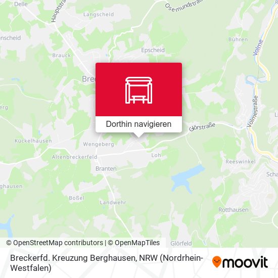 Breckerfd. Kreuzung Berghausen Karte