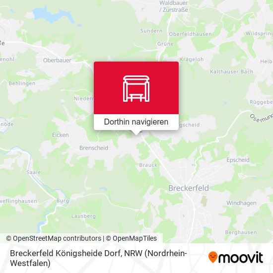 Breckerfeld Königsheide Dorf Karte