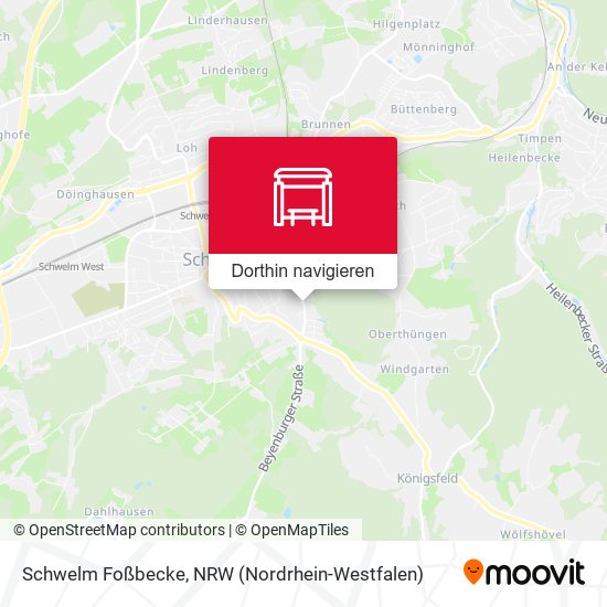 Schwelm Foßbecke Karte