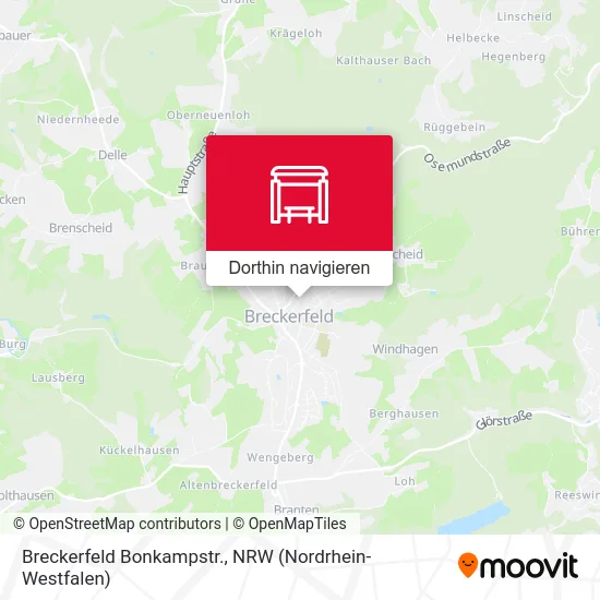 Breckerfeld Bonkampstr. Karte