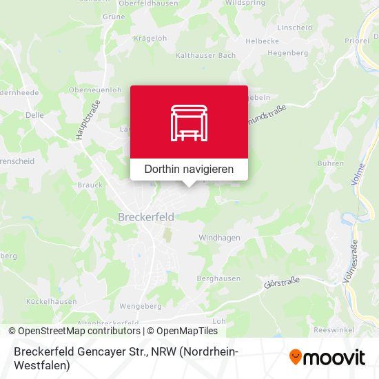 Breckerfeld Gencayer Str. Karte