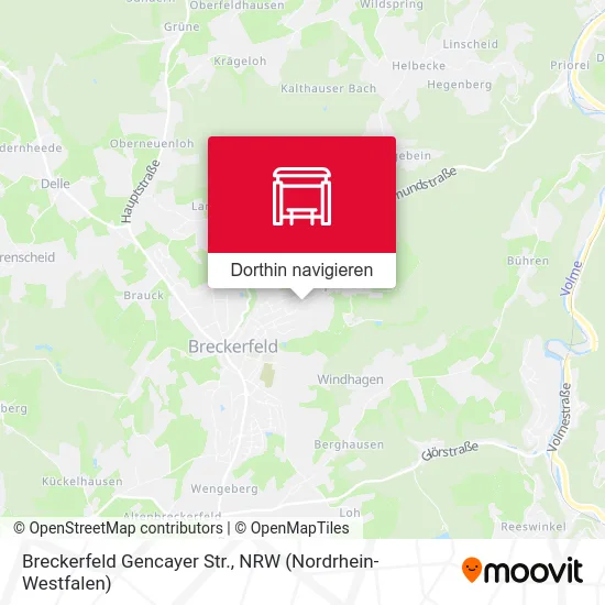 Breckerfeld Gencayer Str. Karte