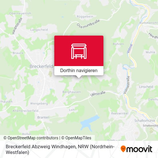 Breckerfeld Abzweig Windhagen Karte