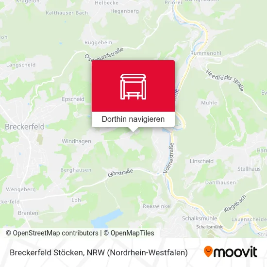 Breckerfeld Stöcken Karte