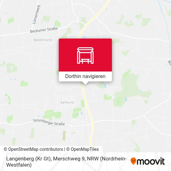 Langenberg (Kr Gt), Merschweg 9 Karte