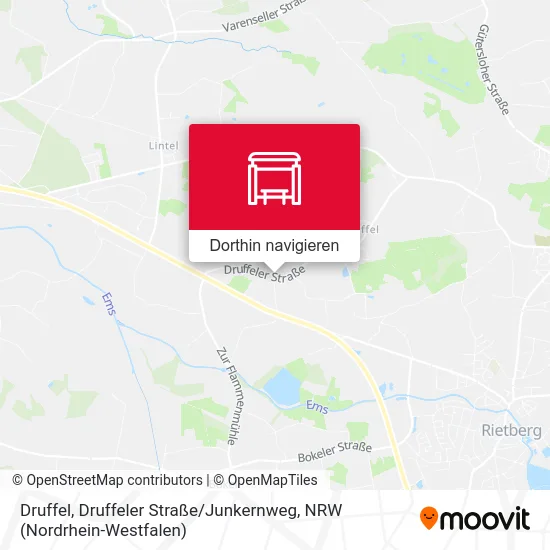 Druffel, Druffeler Straße / Junkernweg Karte