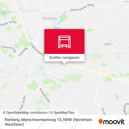 Rietberg, Merschhemkenweg 13 Karte