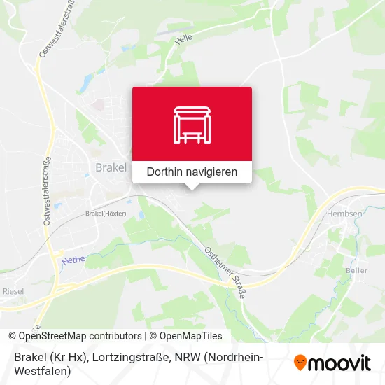 Brakel (Kr Hx), Lortzingstraße Karte
