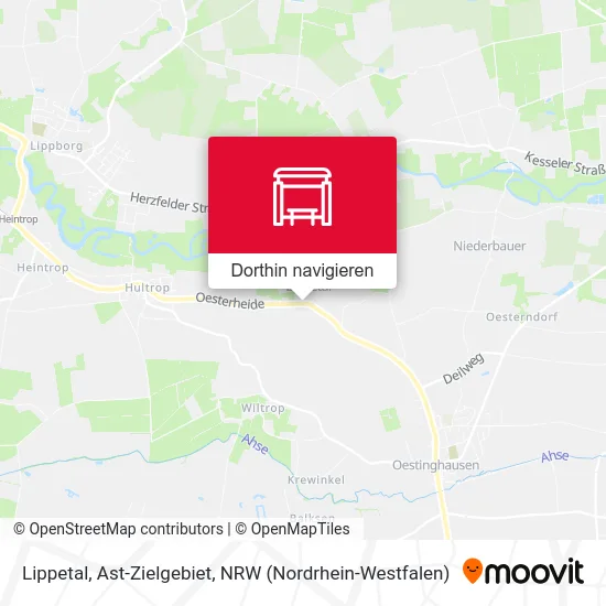 Lippetal, Ast-Zielgebiet Karte