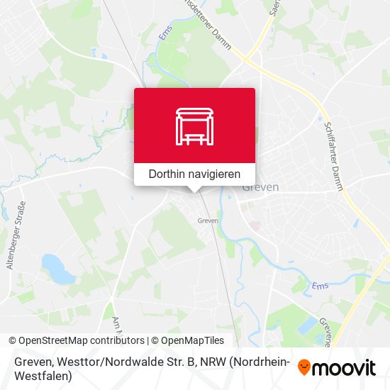 Greven, Westtor / Nordwalde Str. B Karte