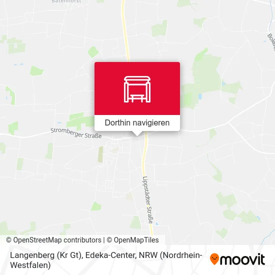 Langenberg (Kr Gt), Edeka-Center Karte