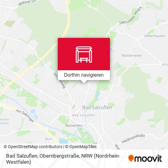 Bad Salzuflen, Obernbergstraße Karte