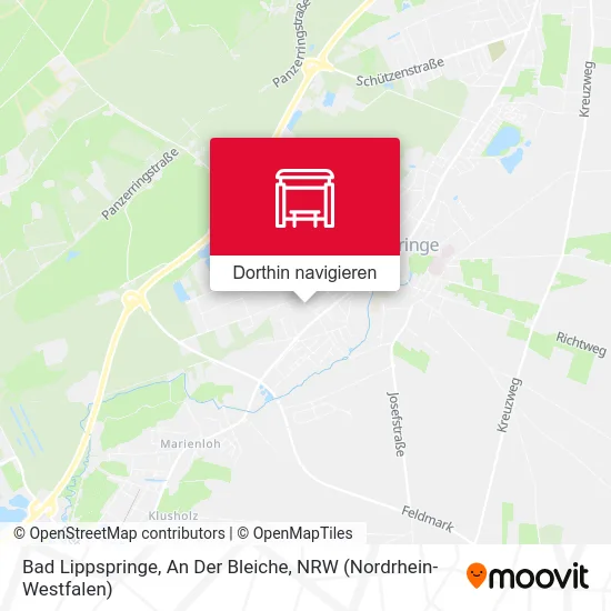 Bad Lippspringe, An Der Bleiche Karte