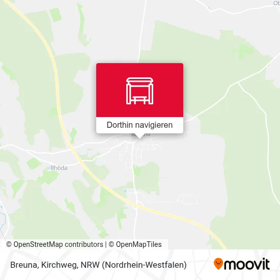Breuna, Kirchweg Karte